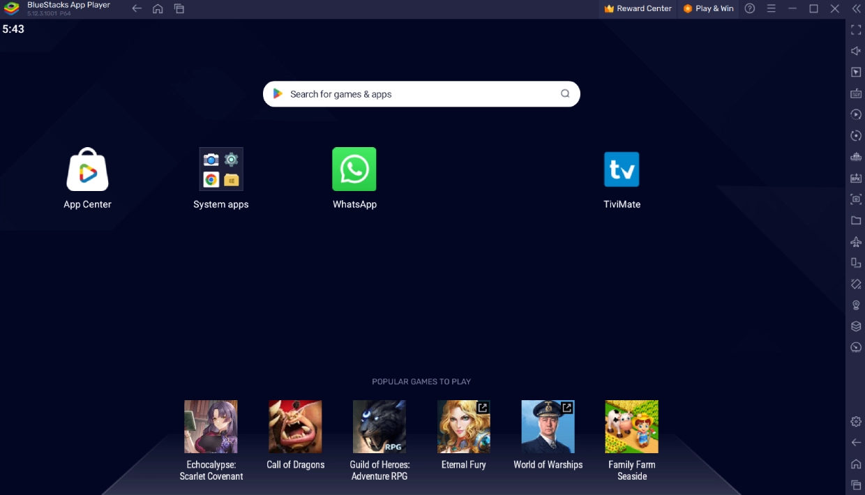 TiviMate Windows Screen 1